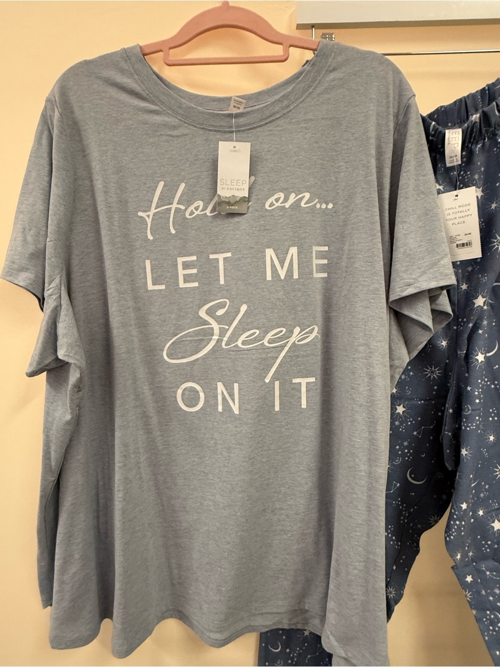 Brand New With Tags Lane Bryant Blue 'Let Me Sleep On It' Pajama Set Size 26/28 - Picture 2 of 5